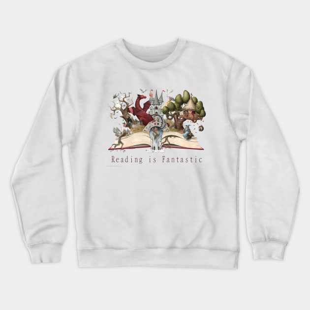 Reading is Fantastic Crewneck Sweatshirt by JadaFitch